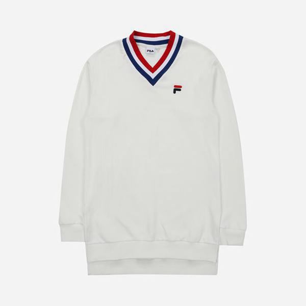 Fila Mikiny Damske Biele - Heritage Vypredaj - Slovakia 96874-WTXA